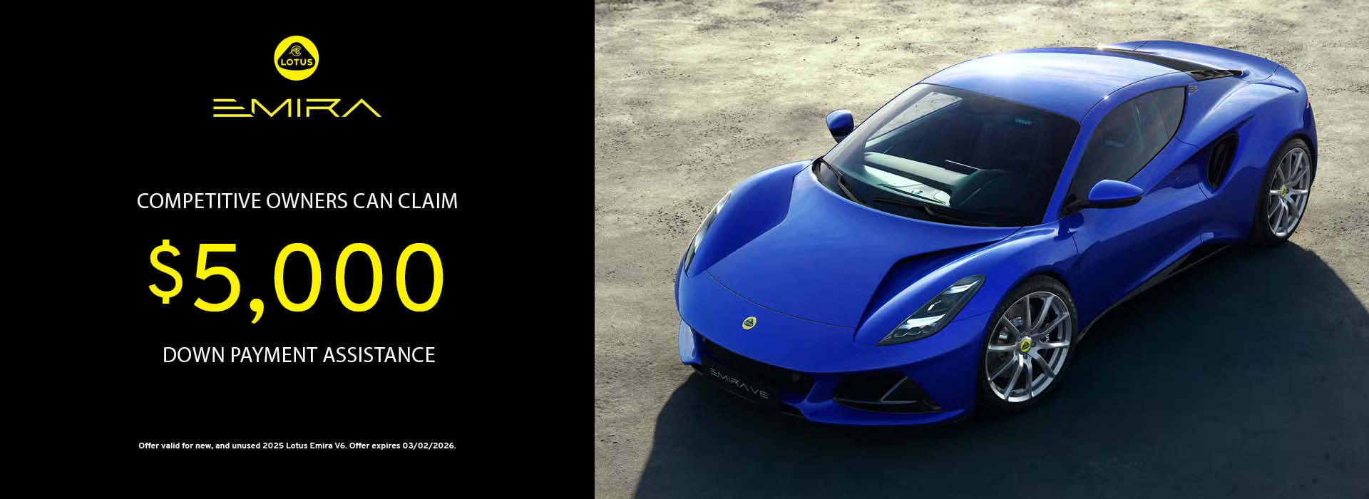 Competitive Owners Can Claim $5,000 Down Payment Assistance