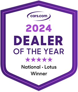 Cars.com 2024 National Lotus Dealer of the Year — Lotus Orlando in Orlando, FL recognized for top customer experience.